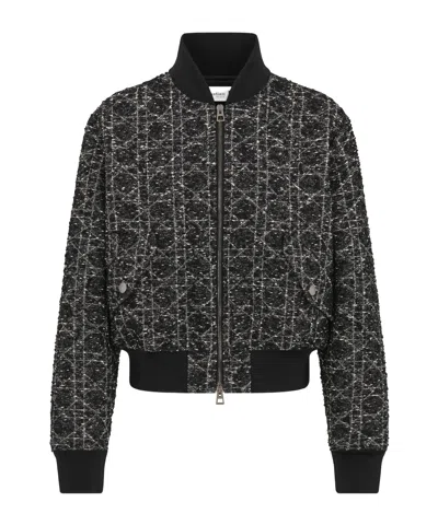 Dior Macrocannage Bomber Jacket In Black