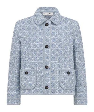 Dior Macrocannage Jacket In Blue