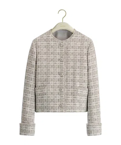 Dior Macrocannage Jacket In White