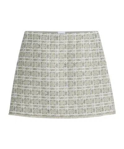Dior Macrocannage Miniskirt In Gray