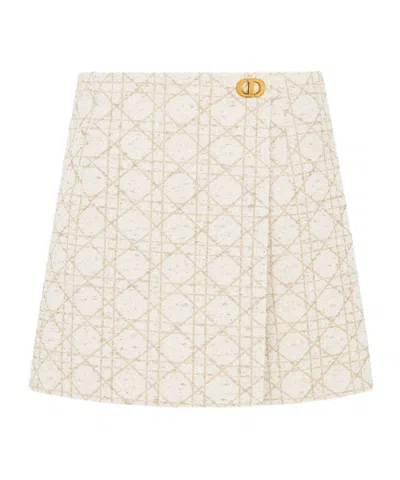 DIOR MACROCANNAGE SHORT SKIRTS