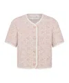 Dior Macrocannage Short-sleeved Jacket In Nude