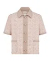 Dior Macrocannage Short-sleeved Jacket In Neutral