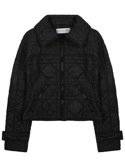 Dior Macrocannage Sports Jacket In 100% Polyester In Black