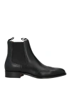 Dior Man Ankle Boots Black Size 9 Leather In Animal Print