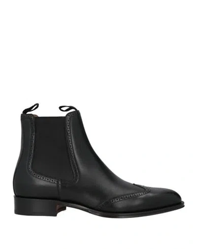 DIOR DIOR MAN ANKLE BOOTS BLACK SIZE 9 LEATHER