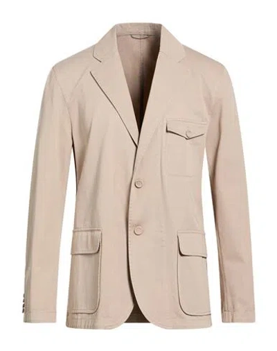 Dior Man Blazer Beige Size 36 Cotton, Polyester In Neutral