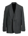Dior Man Blazer Charcoal Size 42 Virgin Wool In Black