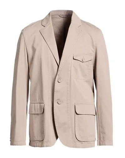 Dior Man Blazer Taupe Size 38 Cotton, Polyester In Grey