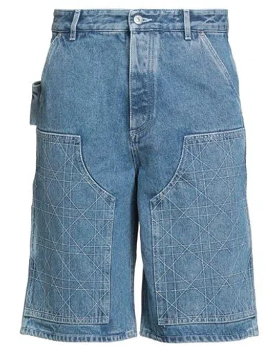 Dior Man Denim Shorts Blue Size 36 Cotton