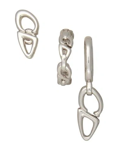 Dior Man Earrings Silver Size - Brass