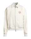 Dior Lightweight Cotton Bomber Jacket With Embroidered Logo In White