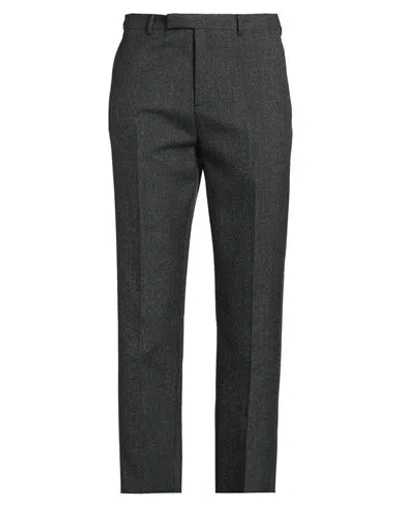 Dior Man Pants Charcoal Size 34 Virgin Wool, Elastane In Gray