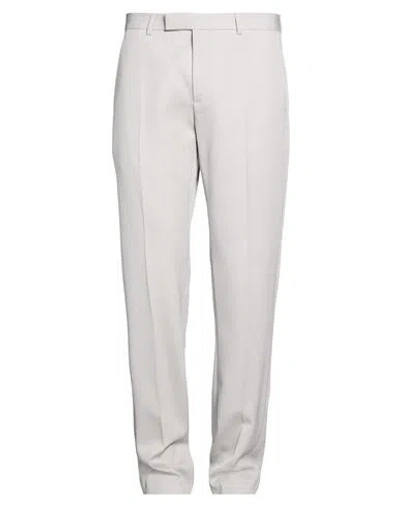 Dior Man Pants Light Grey Size 34 Wool In White