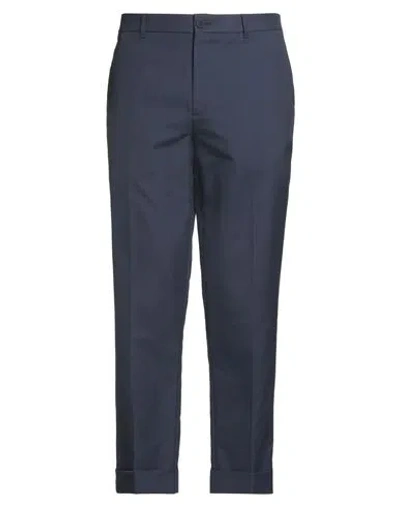 Dior Man Pants Navy Size 36 Cotton In Blue