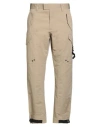 Dior Man Pants Sand Size 34 Cotton, Polyamide In Brown