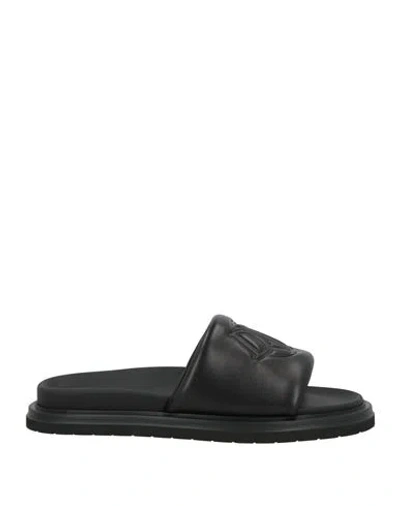 Dior Man Sandals Black Size 9 Leather