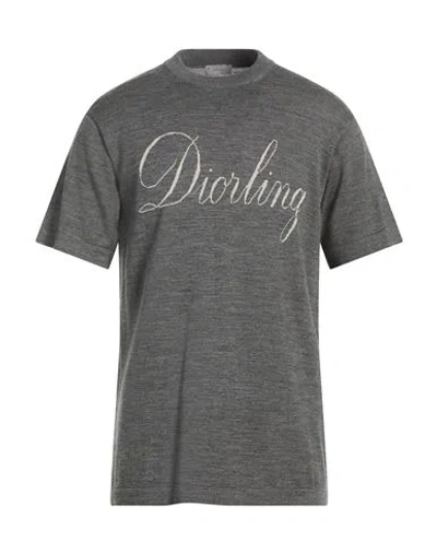 Dior Man Sweater Grey Size S Wool, Viscose, Polyester In Gray