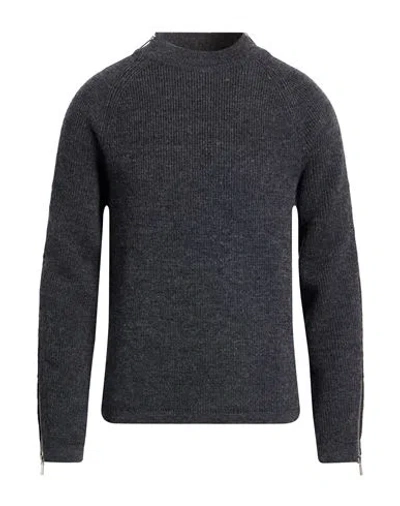 Dior Man Turtleneck Grey Size L Virgin Wool In Blue