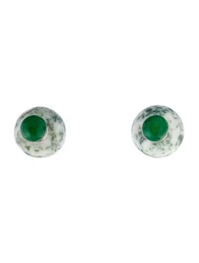 Pre-owned Dior Marble Mise En  Tribales Earrings In Multi