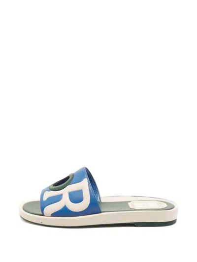 Pre-owned Dior Marina Leather Sandals In Blue