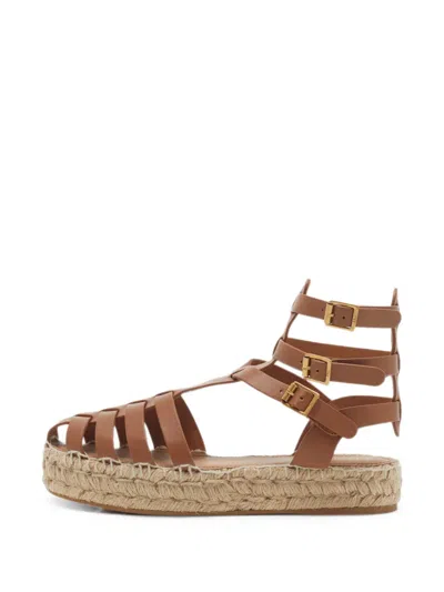 Pre-owned Dior Marine Espadrilles In Brown