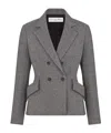 Dior Marlène Wool Suit Coat In Gray