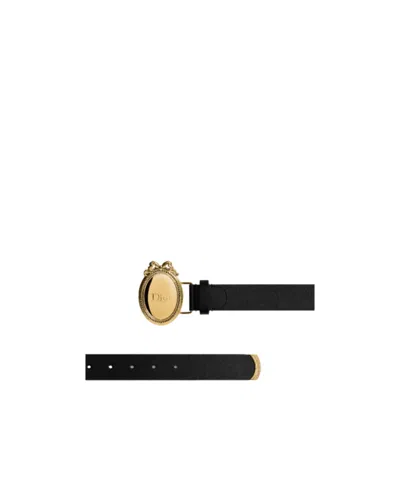 Dior Medaillon Belt In Black