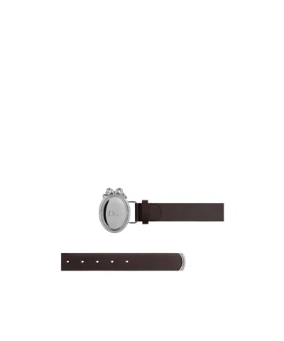 Dior Médaillon Belt In Brown