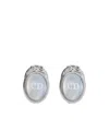 Dior Medaillon Cufflinks In Silver