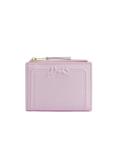 Dior Médaillon Dahlia Wallet In Pink