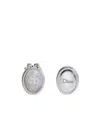 Dior Medaillon Earrings In Silver