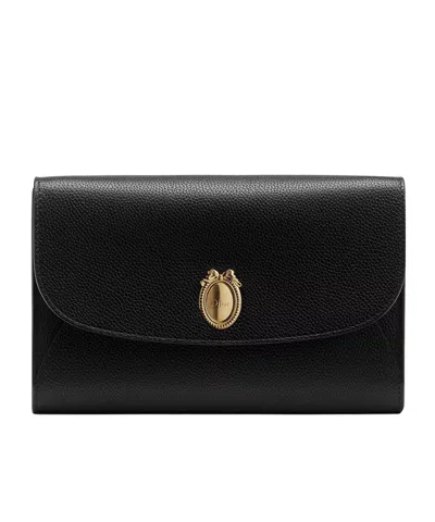 Dior Médaillon Envelope Pouch With Strap In Black