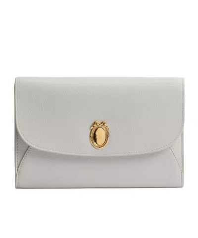 Dior Medaillon Envelope Pouch With Strap In White