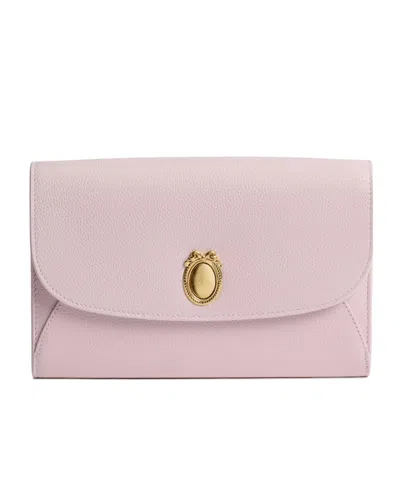Dior Medaillon Envelope Pouch With Strap In Pink