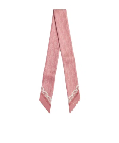 Dior Médaillon Mitzah Scarf In Pink