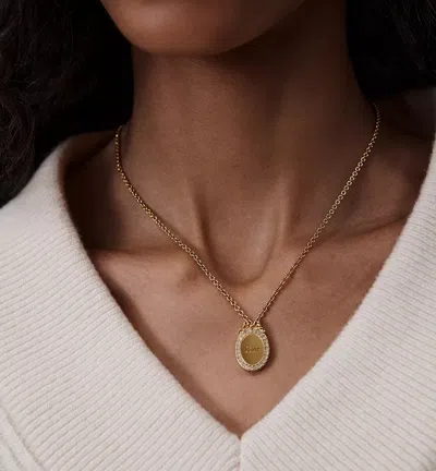 Dior Medaillon Necklace In Gold