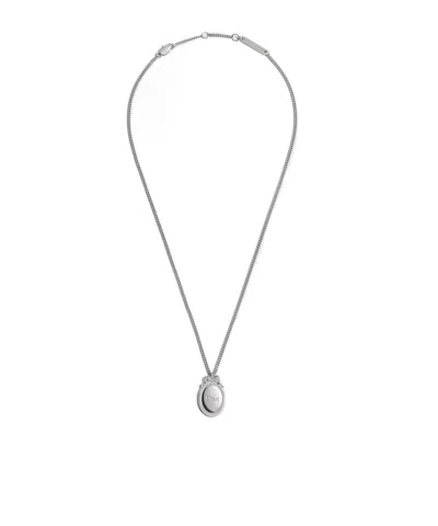 Dior Médaillon Pendant Necklace In Silver