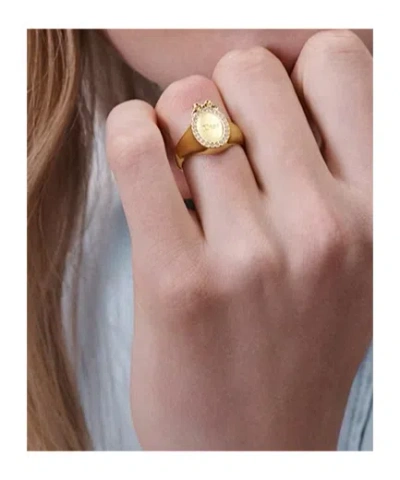 Dior Médaillon Ring In Gold