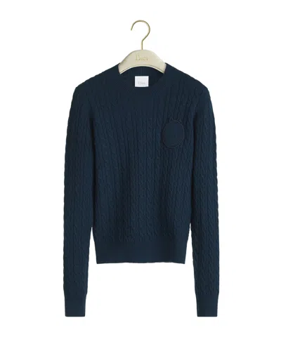 Dior Médaillon Sweater In Blue
