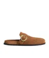 Dior Medallion Mules In Brown
