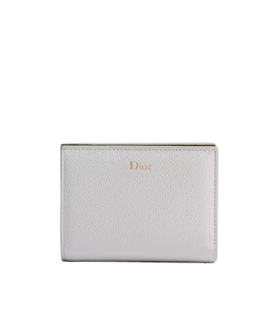 Dior Medallion Wallet In White