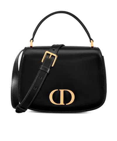 Dior Medium 30 Montaigne Avenu Shoulder Bag In Black