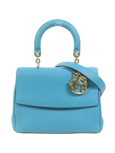Pre-owned Dior Medium Be  Tote Bag In Blue