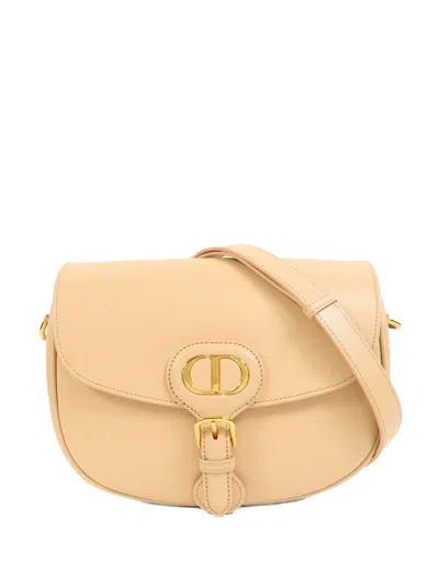 Pre-owned Dior Medium Bobby Shoulder Bag In Neutral