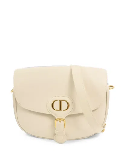 Pre-owned Dior Medium Bobby Shoulder Bag In Neutrals
