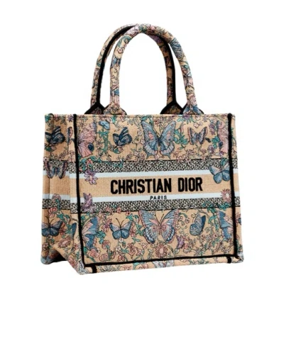 Dior Medium Book Tote Handbag In Multicolor
