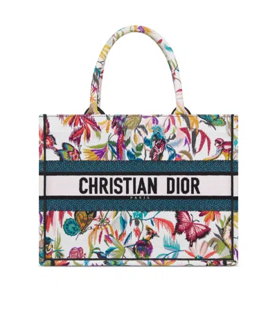 Dior Medium Book Tote Handbag In Multicolor