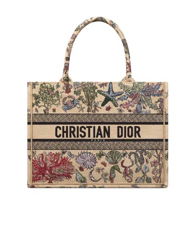Dior Medium Booktote Handbag In Nude