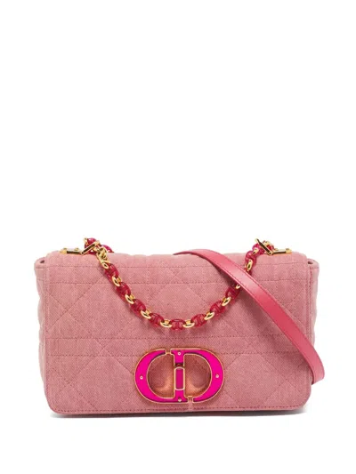 Pre-owned Dior Medium Caro Quilted Shoulder Bag